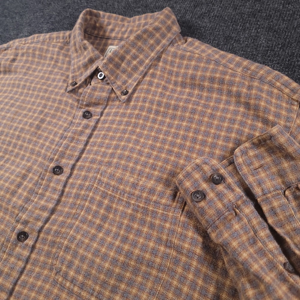 LL Bean Shirt Mens Large Tall Plaid Flannel‎ Button Down Traditional Fit Casual